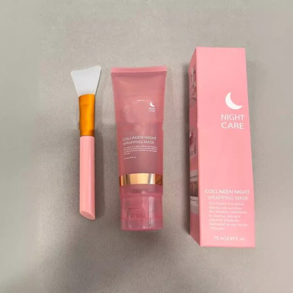 Collagen Night Wrapping Face Mask – Firming, Hydrating & Anti-Wrinkle Skincare with Natural Ingredients 75ml - Image 7