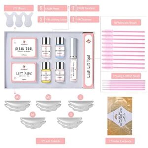 ICONSIGN 2025 Upgraded Lash Lift Kit, Professional Semi-Permanent Curling Eyelash Perm Kit Suitable for Salon & Home Use